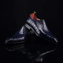 Scale-Patterned Slip-On Casual Loafers BMBAS12059 image 9