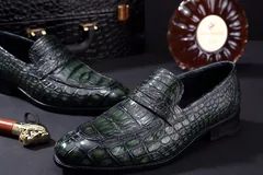 Crocodile Pattern Hasp Pointed Shoes BMGAS120100 image 9
