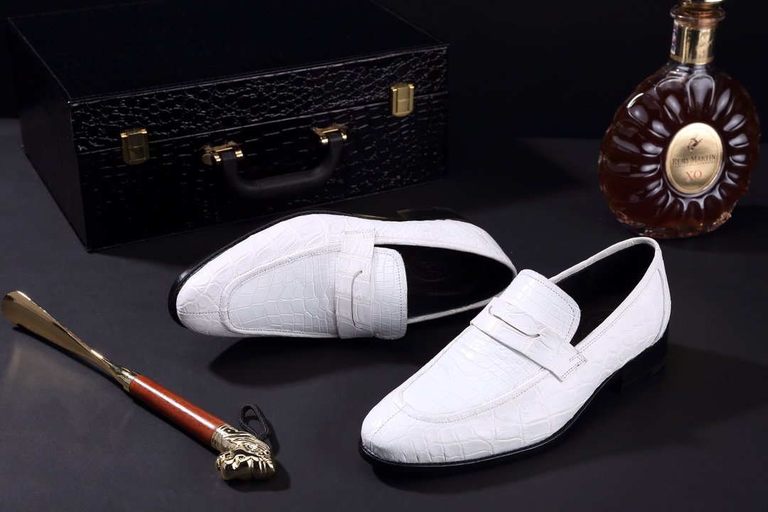 Crocodile Leather Classic Fashion Anti-Slip Boat Shoes BMWAS120102 image 9