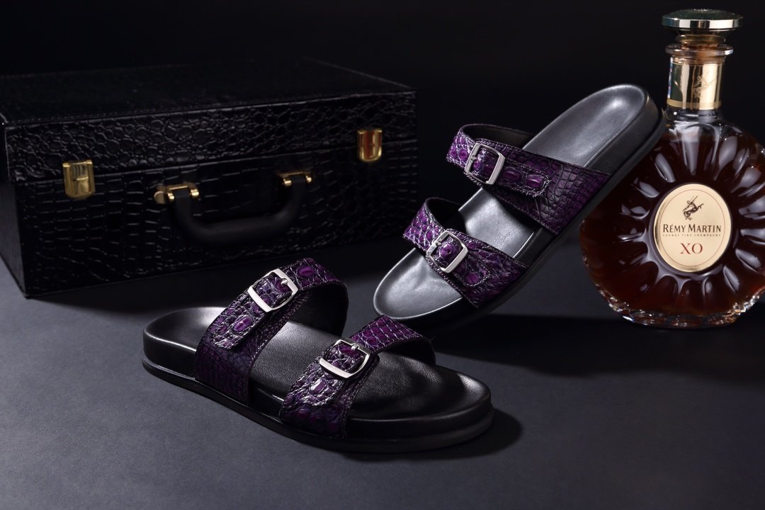 Men’s Fashion Wear Crocodile Slippers BMPAS120109 image 9