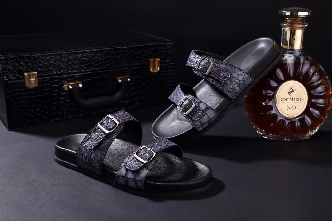 Men Youth Trend Crocodile Beach Slippers BMGAS120110 image 9