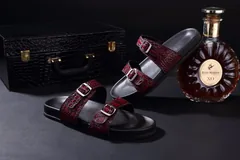 Crocodile Fashion Men Breathable Beach Slippers BMOAS120112 image 9