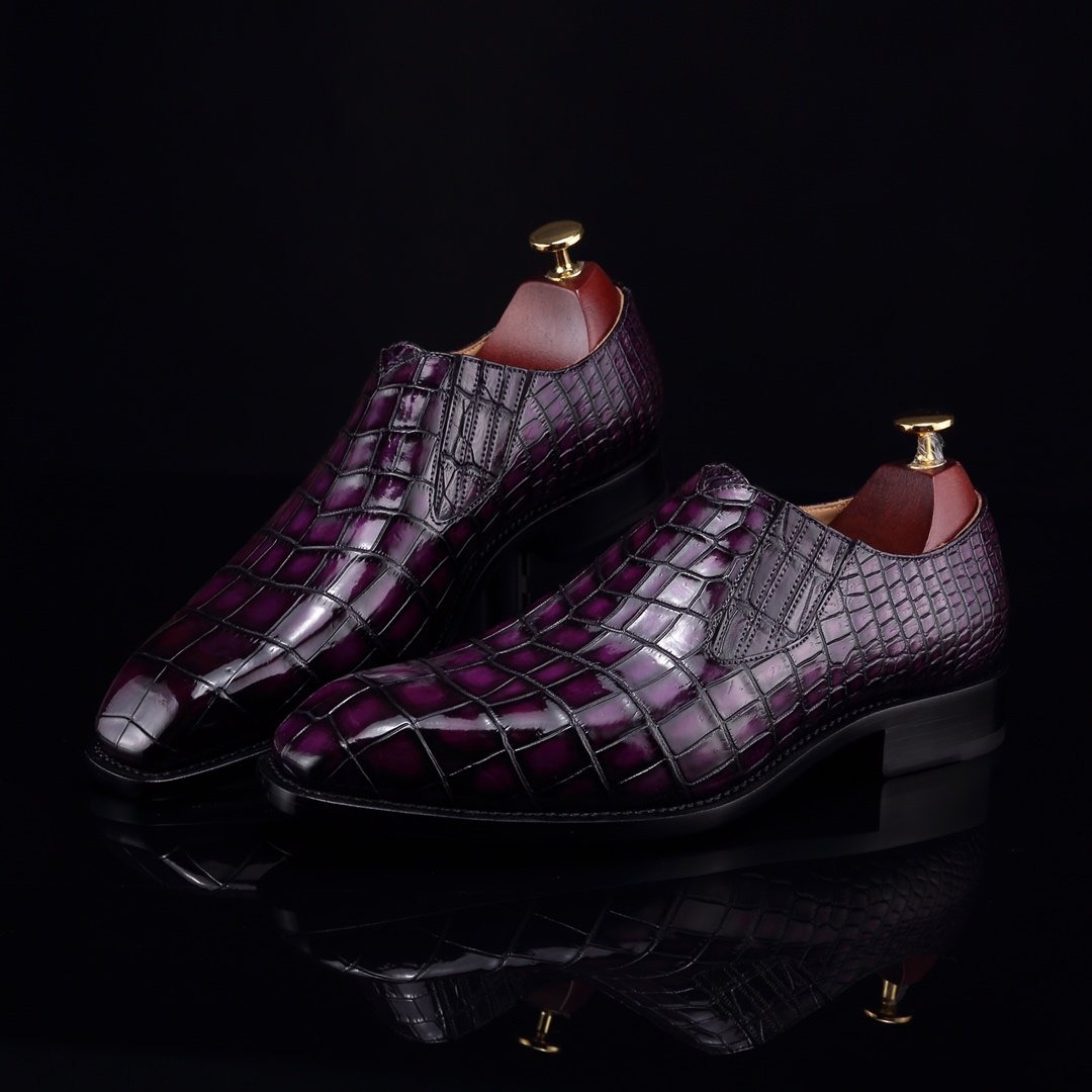 Men’s Loafer Slip On Crocodile Classical Shoes BMPAS12061