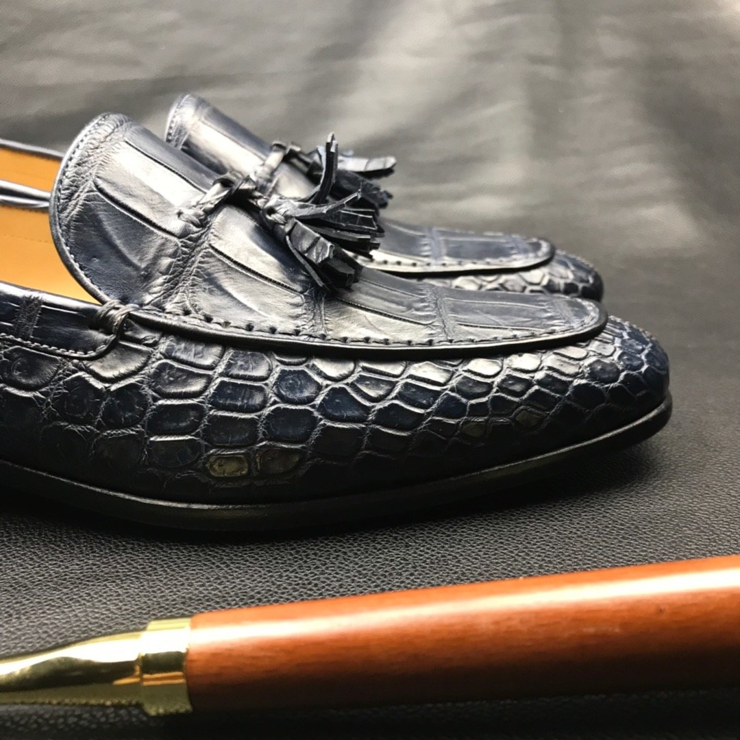 Lifestyle Men’s Handcrafted Crocodile Penny Loafer BMBAS120117 image 9