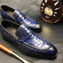 Mens Dress Shoes Genuine Crocodile Boat Shoes BMBAS120119 image 2