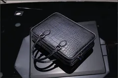Crocodile Leather Handbag Briefcase BMBAB120124 image 2