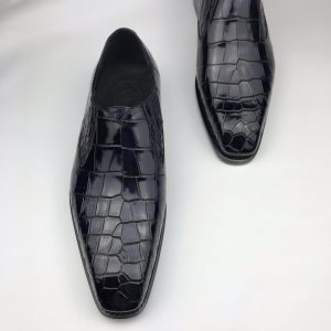Loafers Men Crocodile Leather Fashion Slip-on Shoes