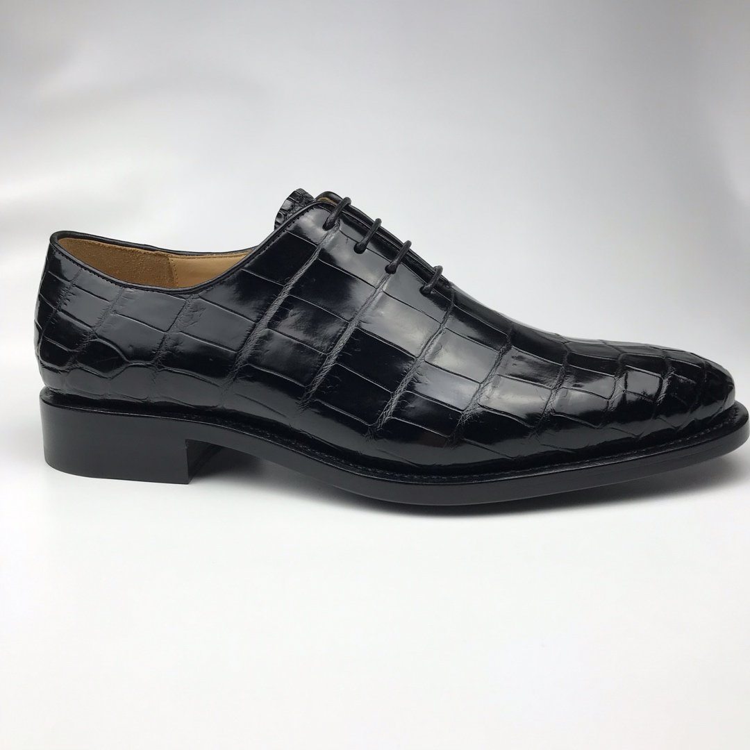 Men’s Crocodile Print Lace-up Oxford BMBAS120133 image 9