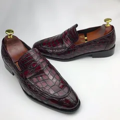 Scale-Patterned Dress Loafers BMBAS120134 image 9