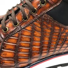 Men’s Genuine Crocodile Real Skin Fashion Sneaker BMBAS120147 image 2