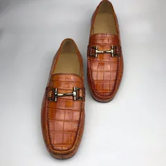 Mens Crocodile Loafers Slip on Boat Shoes BMBAS120152 image 2