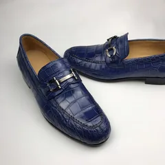 Crocodile Leather Slip On Basic Style BMBAS120156 image 9