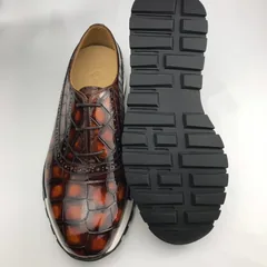 Men’s Crocodile Oxfords Shoes Brogue Casual Dress BMBAS120169 image 2