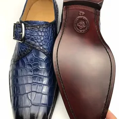 Scale-Patterned Buckle Loafers BMBAS120173 image 9