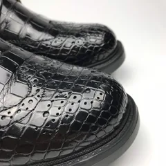 Exotic Men’s Crocodile Leather Wingtip Shoes BMBAS120180 image 2