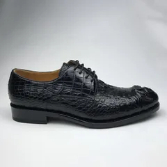 Horn back Crocodile Low Top Derby Shoes BMBAS120182 image 9