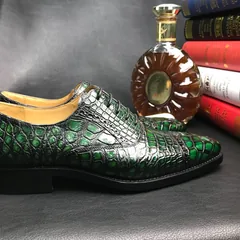 Crocodile Pattern Oxford Shoes Dress Shoes BMGAS120184 image 2