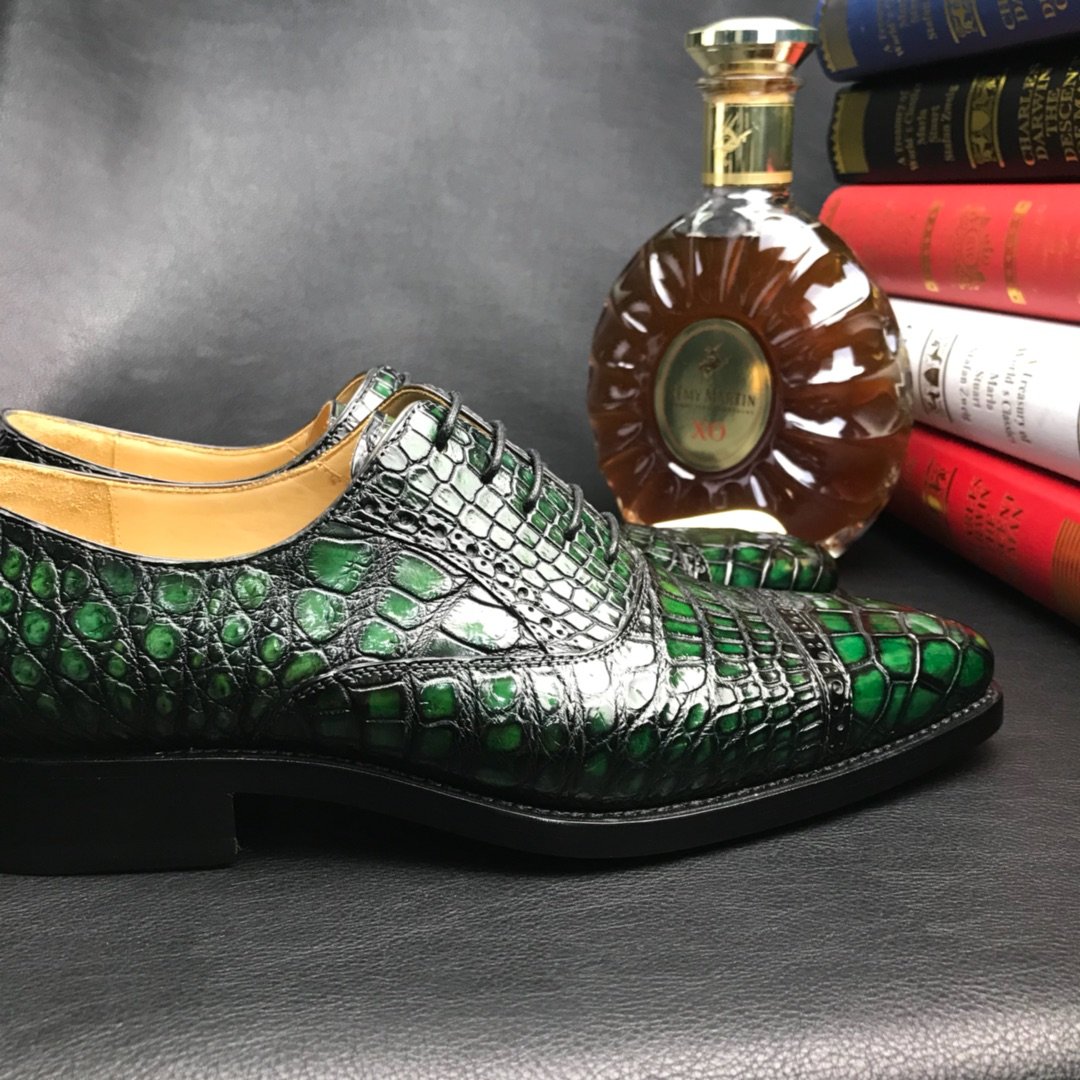 Crocodile Pattern Oxford Shoes Dress Shoes BMGAS120184