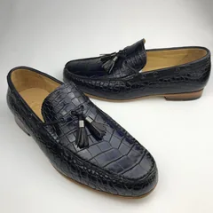 Tassel Loafers Shoes Men Pointed Toe Crocodile Men Shoes BMBAS120194 image 2