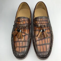 Crocodile Slip On Men Shoes Tassel Loafer BMBAS120195 image 1
