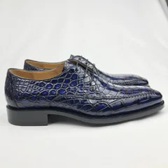 Genuine Crocodile Oxford Laces Leather Brogues Shoes BMBAS120197 image 8