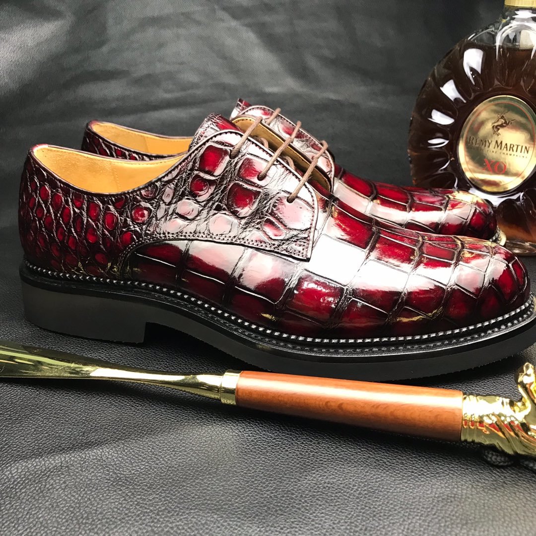 Men Crocodile Walking Formal Business Shoes BMBAS12069