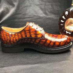 Men’s Classic Modern Crocodile Formal Derby Shoe BMBAS12070 image 2