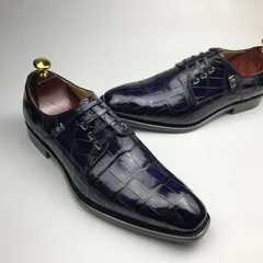Fashion Men’s Crocodile Trend Leather Formal Shoes BMBAS12082 image 3