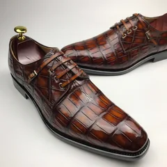 Men’s Genuine Authentic Crocodile Derby BMBAS12083 image 3