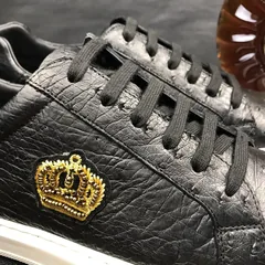 Ostrich Casual Leather Sneaker Shoes BMBOS12089 image 3