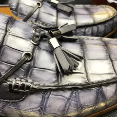 Men’s Loafers Excellent Soft Crocodile Skin Flats BMGAS12093 image 2