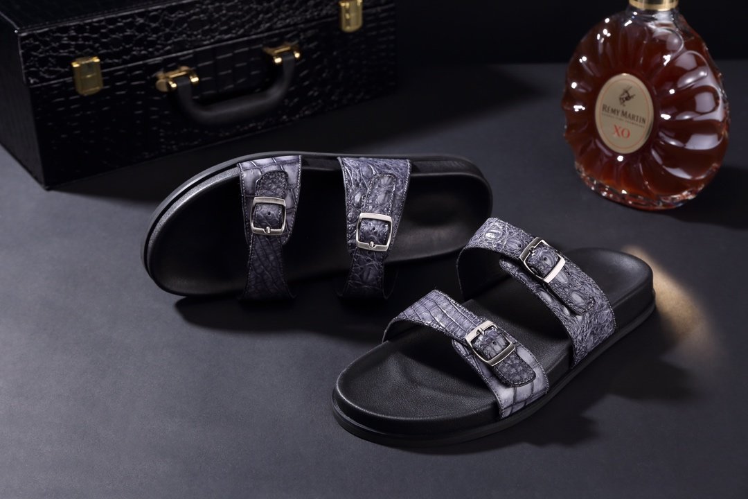 Men Youth Trend Crocodile Beach Slippers BMGAS120110 image 8