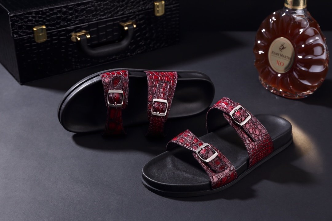 Crocodile Fashion Men Breathable Beach Slippers BMOAS120112 image 2
