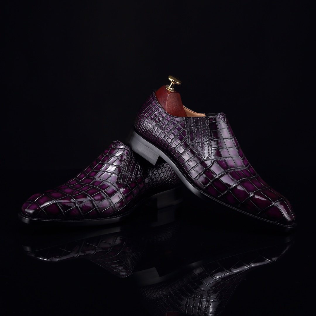 Men’s Loafer Slip On Crocodile Classical Shoes BMPAS12061 image 9