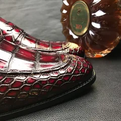 Men Crocodile Dress Shoes Peas Shoes BMBAS120118 image 2