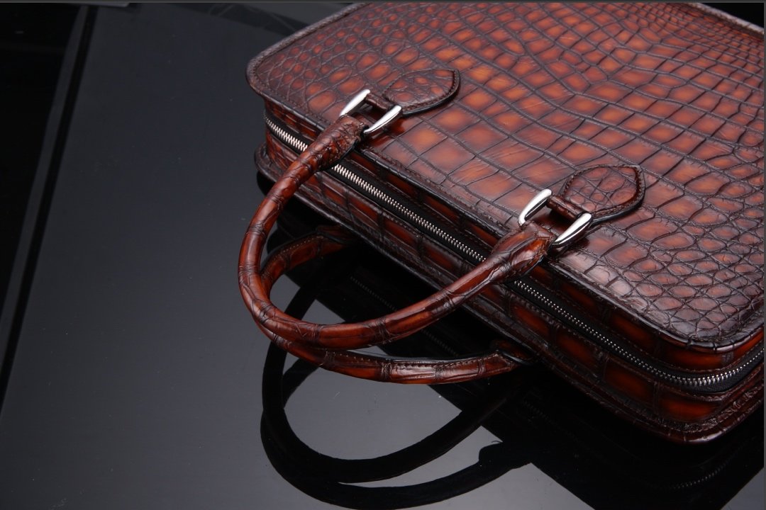 Crocodile Leather Handbag Briefcase BMBAB120124 image 3