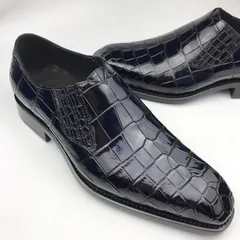Loafers Men Crocodile Leather Fashion Slip-on Shoes BMBAS120132 image 9