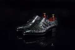 Mens Monk Strap Slip on Loafer Casual Comfortable Shoes BMGAS120137 image 2