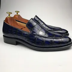 Mens Crocodile Slip-On Dress Loafer BMBAS12063 image 2