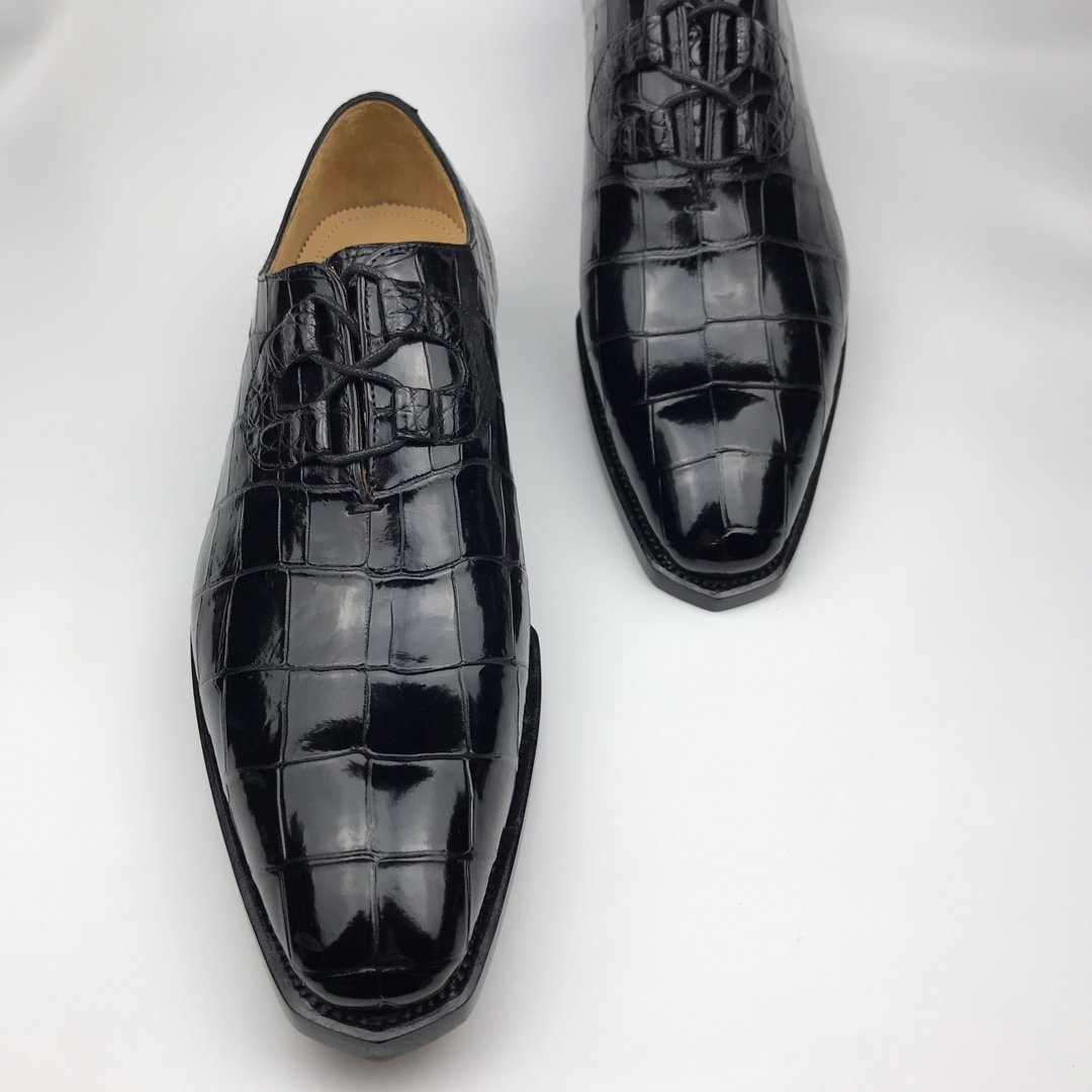 Crocodile Men’s Genuine Leather Special Lace up Oxford BMBAS120141 image 2