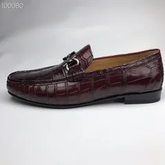 Crocodile Leather Men’s Penny Loafer BMBAS120157 image 2