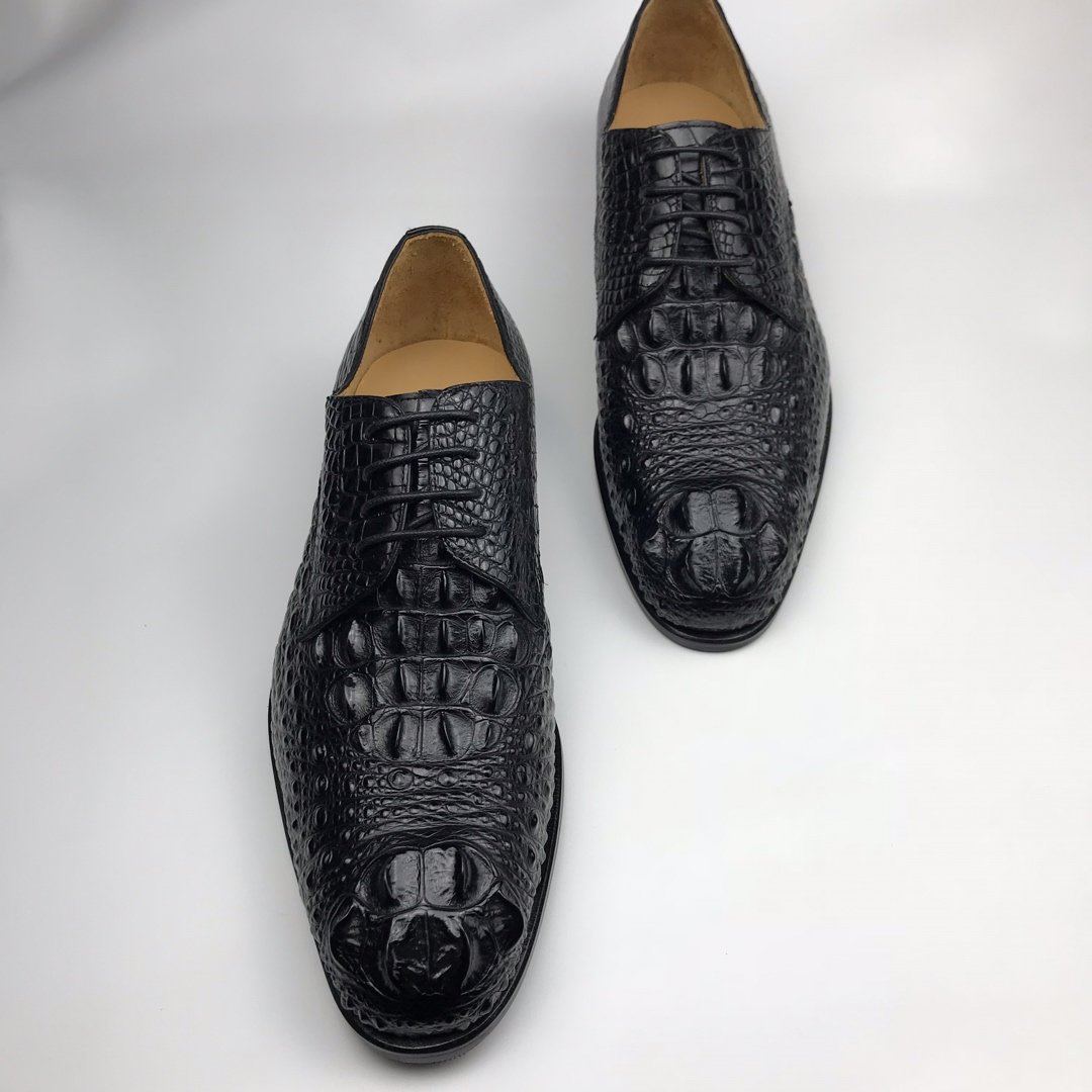 Men’s Crocodile Derby Dress Shoes BMBAS120159
