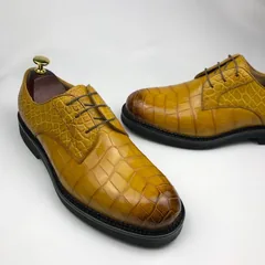 Crocodile Men’s Rounded Toe Derby Dress Shoe BMYAS120165 image 3