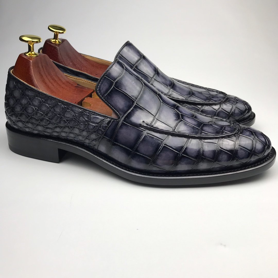 Men’s Loafers Crocodile Formal Classic Dress Shoes BMGAS12065 image 4