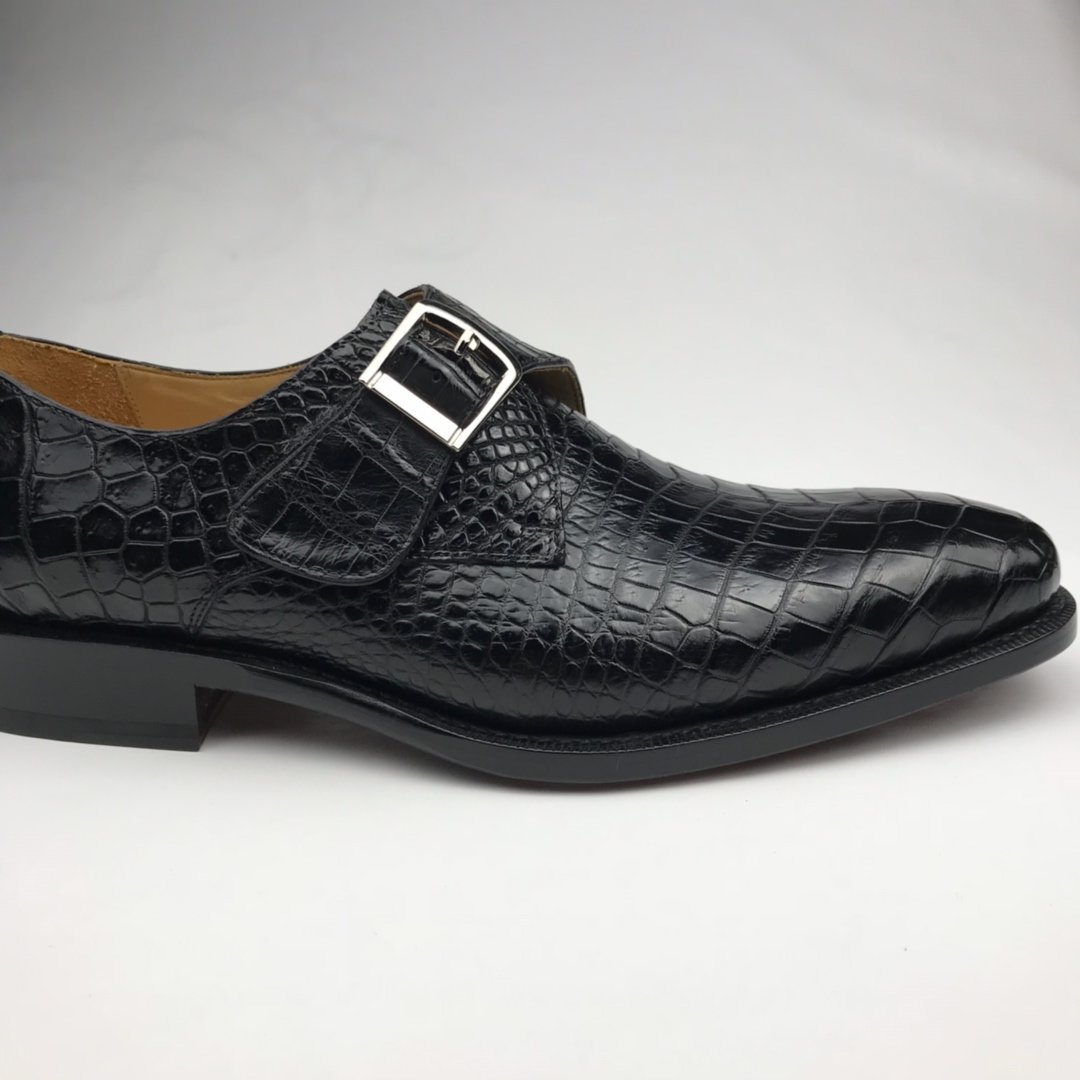 Crocodile Monk Strap Men’s Shoe BMBAS120174 image 3