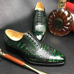Crocodile Pattern Oxford Shoes Dress Shoes BMGAS120184 image 3