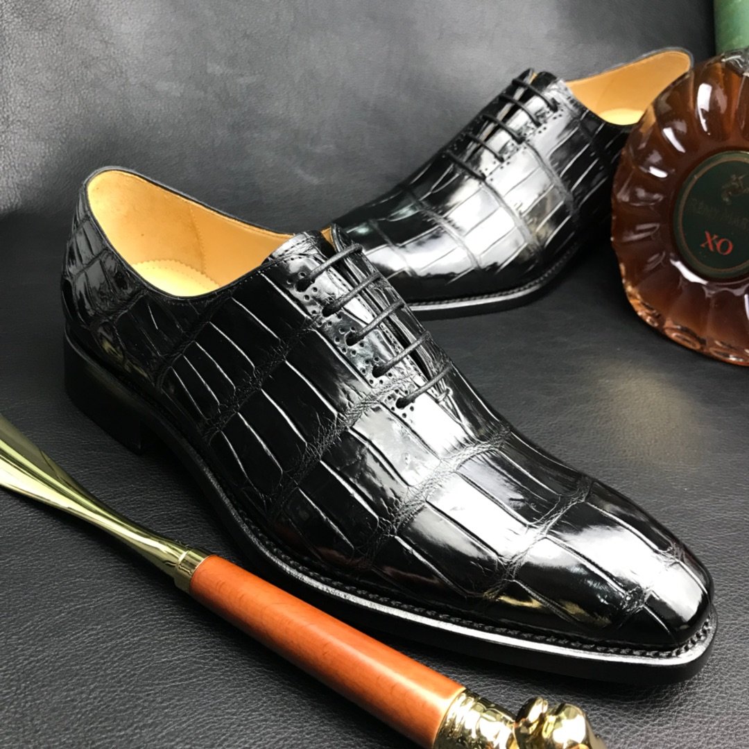 Crocodile Oxford Dress Shoes Men’s Formal Classic Design BMBAS120190 image 3