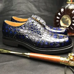 Men Crocodile Patent Dress Shoes BMBAS12068 image 3