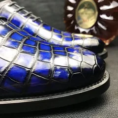 Classic Oxford Shoes Crocodile Formal Dress Shoes BMBAS12071 image 4