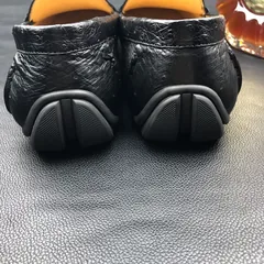 Men’s Slip On Ostrich Loafer Dress Shoes BMBOS12081 image 2